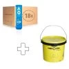 Dunlop Australian Open 18x 4 Ball Tube Plus Ball Bucket -Tennis Shop 0169900000 000