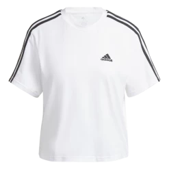 ADIDAS Essentials 3-Stripes Single Jersey Crop T-Shirt Women